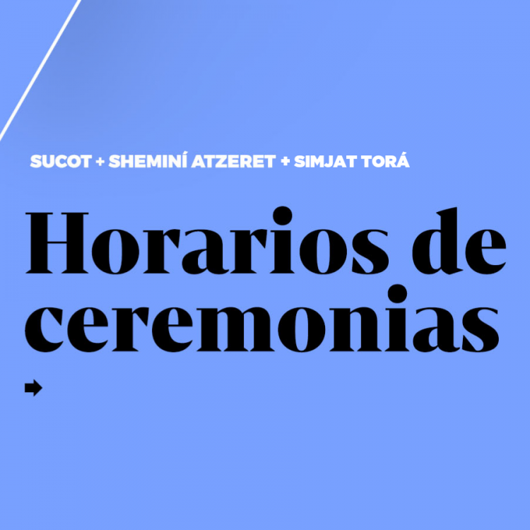 Sucot + Sheminí Atzeret + Simjat Torá